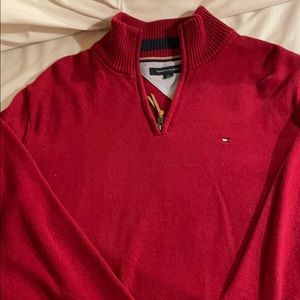 Tommy Hilfiger men’s L 1/4 zip sweater